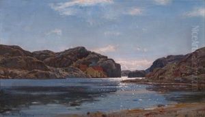 Middagsstemning Ny Hellesund by Amaldus Clarin Nielsen