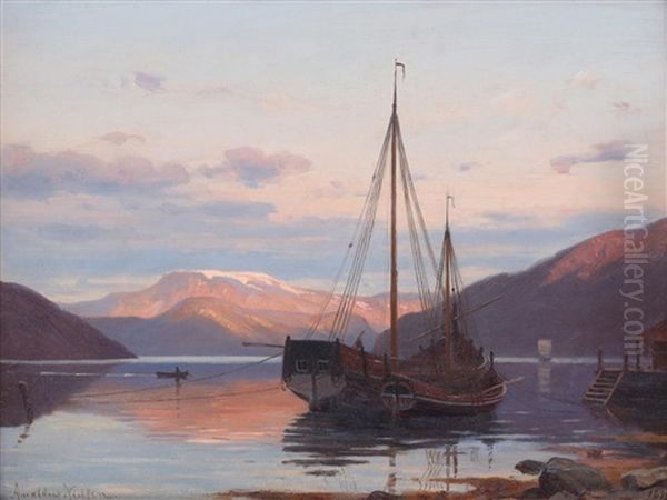 Aftenstemning Ved Balestrand - view 1