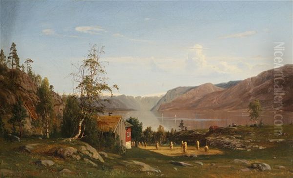 Fjordlandskap Med Gard - view 1