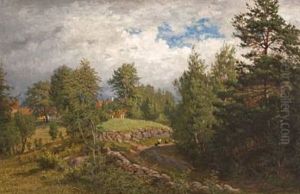 Fra Oiestad (ovenfor Grimstad) Fra Oiestad (ovenfor Grimstad)