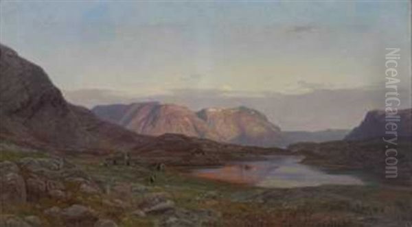 Aftenstemning Ved Stavnaes I Sondfjord - view 1