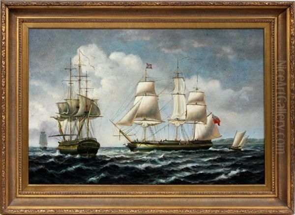 Sailing Vessels On Open Seas - view 1