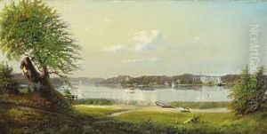 Danish Summer Landscape With Boats And Steams On The Water In The Background Soro Academy
