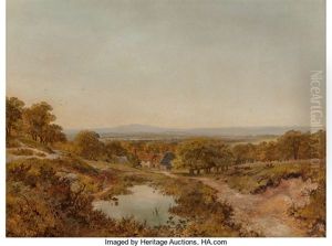 Landscape Near Yeaveley, Derbyshire by Edmund John Niemann