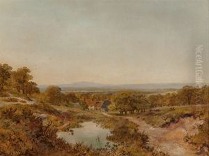 Landscape Near Yeaveley, Derbyshire by Edmund John Niemann