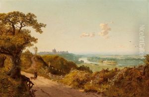 Windsor Castle And Magna Carta Island From Loopers Lane