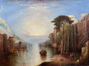 Classical Harbour At Sunset