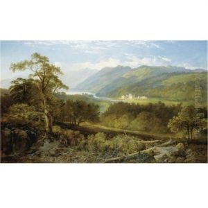 A View Of Taymouth Castle On Loch Tay