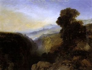 Italianate Mountainous River Landscape (+ Another, Similar; 2 Works) Italianate Mountainous River Landscape (+ Another, Similar; 2 Works)