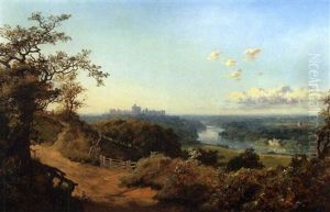 Windsor Castle From Coopers Hill by Edmund John Niemann