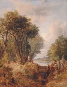 Fishermen By A Dam Fishermen By A Dam