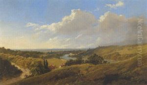 Englische Flusslandschaft Im Sommer