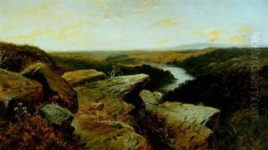 A View On The River Trent by Edmund John Niemann