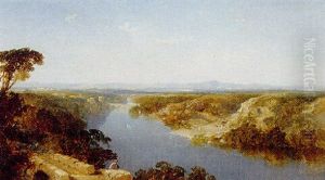 Across A Wooded River Valley, A Bridge Beyond
