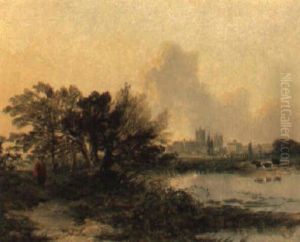 Canterbury From The Water Meadows by Edmund John Niemann