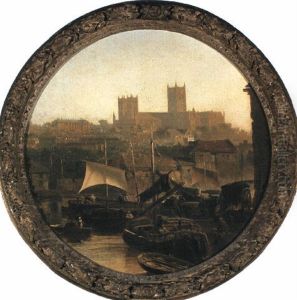 View Of Lincoln Cathedral From The River Witham