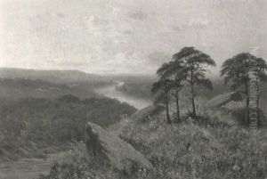 A River Valley Landscape, Yorkshire by Edmund John Niemann