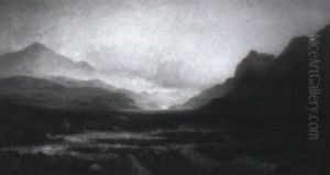View Of The Highlands With Heather by Edmund John Niemann