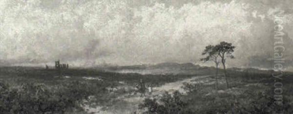 View Of The Highlands With A Ruined Abbey Beyond - view 1