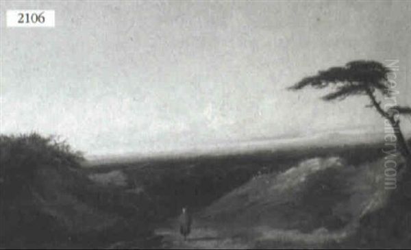Classical Landscape With Figure On Mountainous Path - view 1