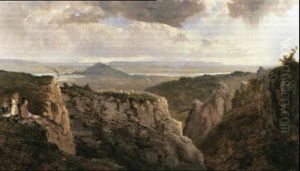 The Elbor Rocks, Looking Towards Glastonbury by Edmund John Niemann