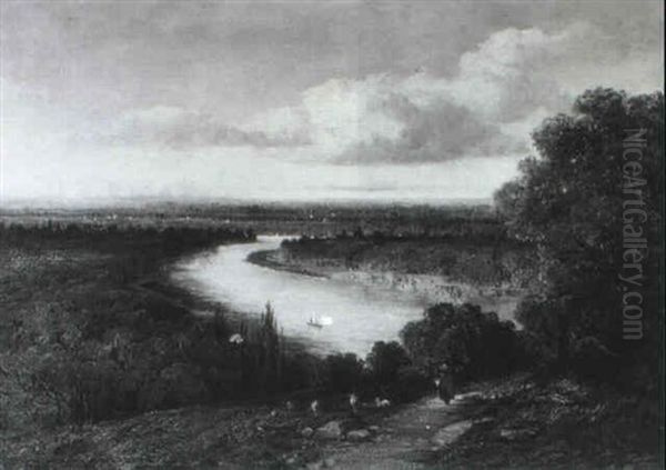 La Tamise Vue Des Collines De Richemond - view 1
