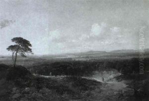 Sudliche Landschaft Mit Schafhirt by Edmund John Niemann