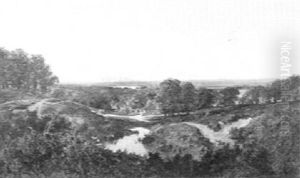Brook With A Lake Beyond by Edmund John Niemann