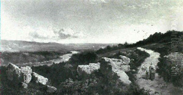 On The Nidd, Yorkshire - view 1