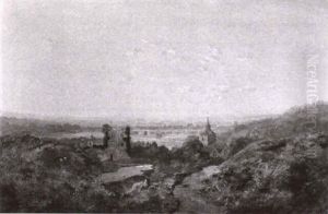 Sommerlandschaft Mit Burgruine