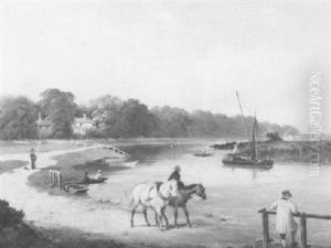 The Thames From The Bells Of Ouzeley by Edmund John Niemann