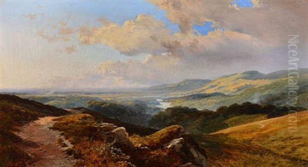 An Extensive Mountainous River Landscape - view 1