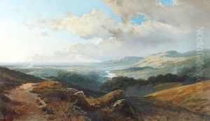 Extensive River Valley Landscape by Edward H. Niemann