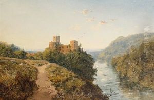 Goodrich Castle On The River Wye by Edward H. Niemann