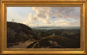 Extensive Landscape With A Figure Returning Home From The Fields by Edward H. Niemann