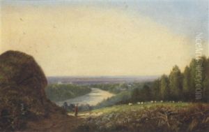 A Figure In An Extensive Landscape by Edward H. Niemann
