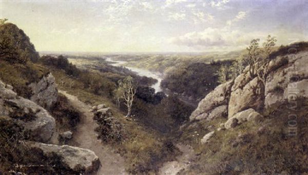 Extensive Landscape With A River Beyond (barden Tower In Nottinghamshire?) - view 1