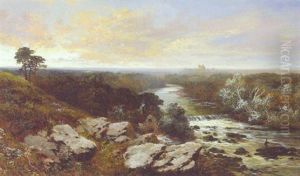 An Angler In An Extensive Landscape, Richmond Beyond by Edward H. Niemann