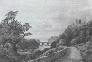 On The River Manifold, Near Ilam by Edward H. Niemann