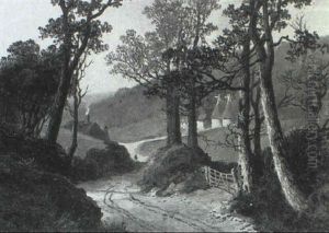 The Old Mill; A Country Lane (a Pair) by Edward H. Niemann