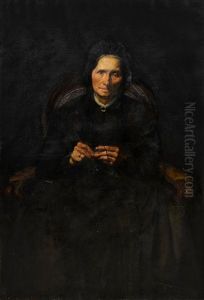 Portraid Of An Older Woman by Georg Niemann