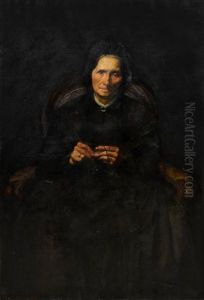 Portrait Of An Older Woman by Georg Niemann