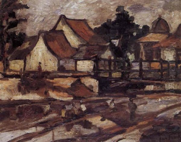 View Of Houses Along The Canal, Batavia - view 1
