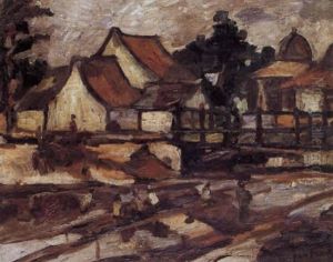 View Of Houses Along The Canal, Batavia by Jan Frank Niemantsverdriet