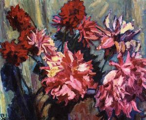 Nine Dahlias by Paul Nietsche