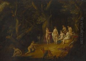 Diana Mit Ihren Nymphen Am Waldteich Diana Mit Ihren Nymphen Am Waldteich