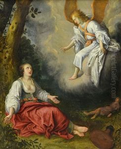 An Angel Saving Hagar And Ishmael