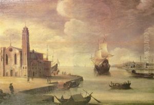 Dutch Harbor by Adriaen van Nieulandt