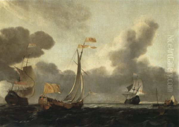 Dutch Shipping In Choppy Seas - view 1