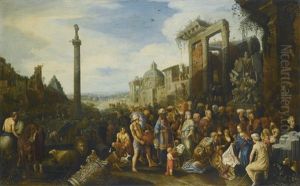 The Adoration Of The Magi by Willem van, the Younger Nieulandt